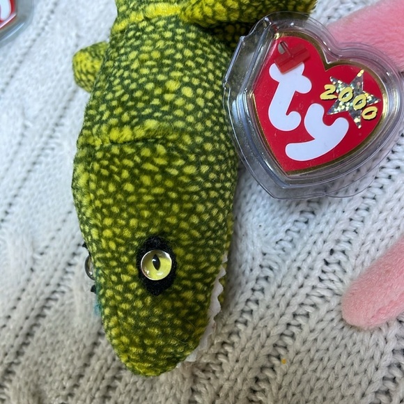 Ty beanie baby sea life bundle. Mirror, Inky & Crunch. All w tags & protectors - Picture 7 of 8